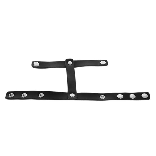 Anneau pénien cuir réglable + diviseur testicules – Kink