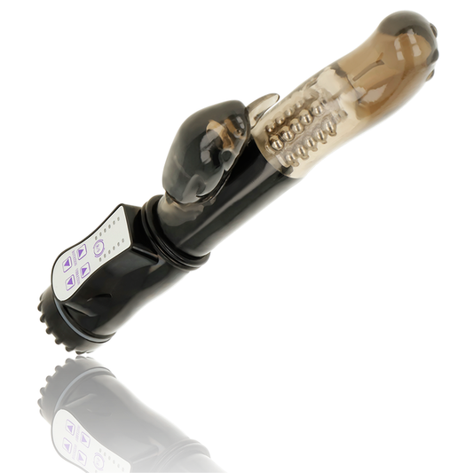 Vibromasseur rotateur avec stimulateur clitoridien Delfin – Ohmama