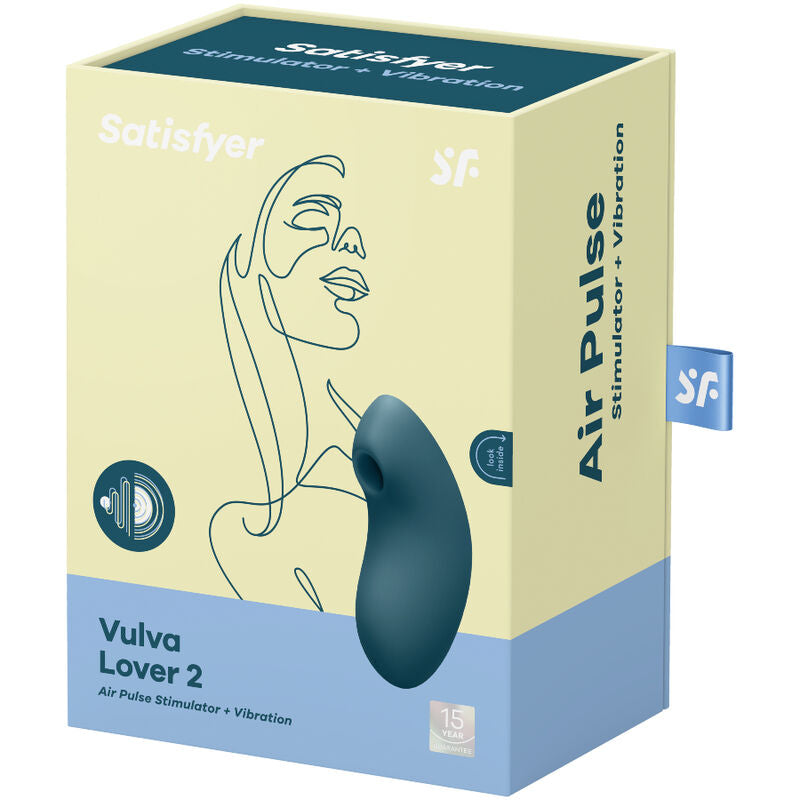Vibromasseur vulve Air Pulse Vulva Lover 2 bleu – Satisfyer