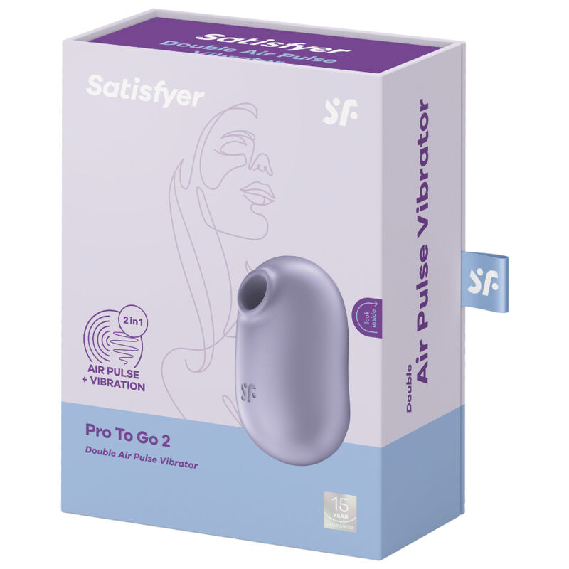 Stimulateur clitoridien double Air Pulse Pro To Go 2 violet – Satisfyer
