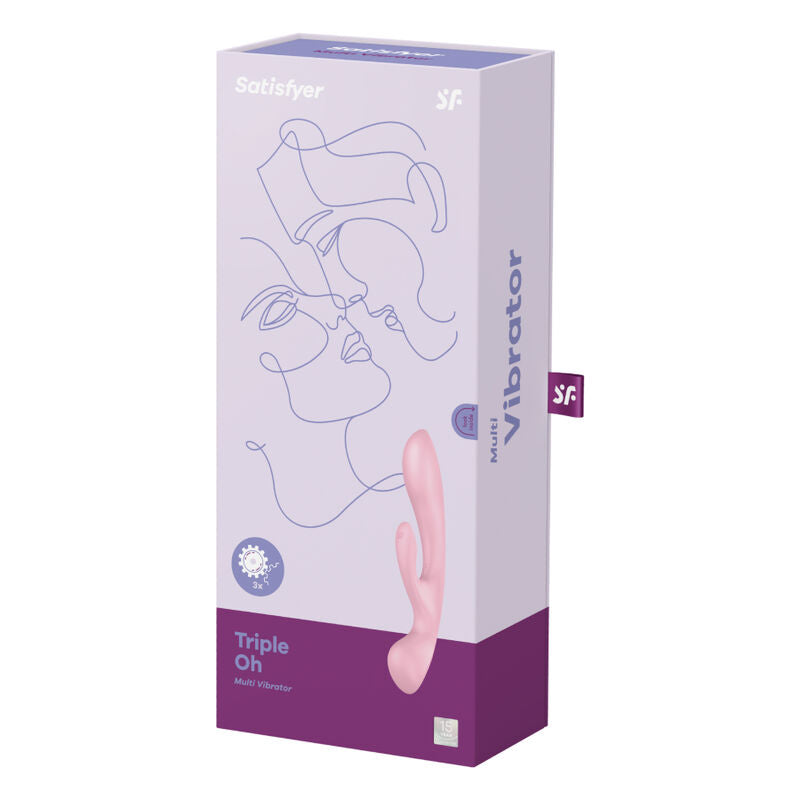 Vibromasseur rabbit 2-en-1 Triple Oh rose – Satisfyer