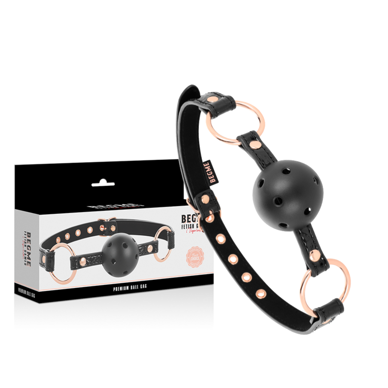 Ball Gag cuir vegan Black Edition – Begme