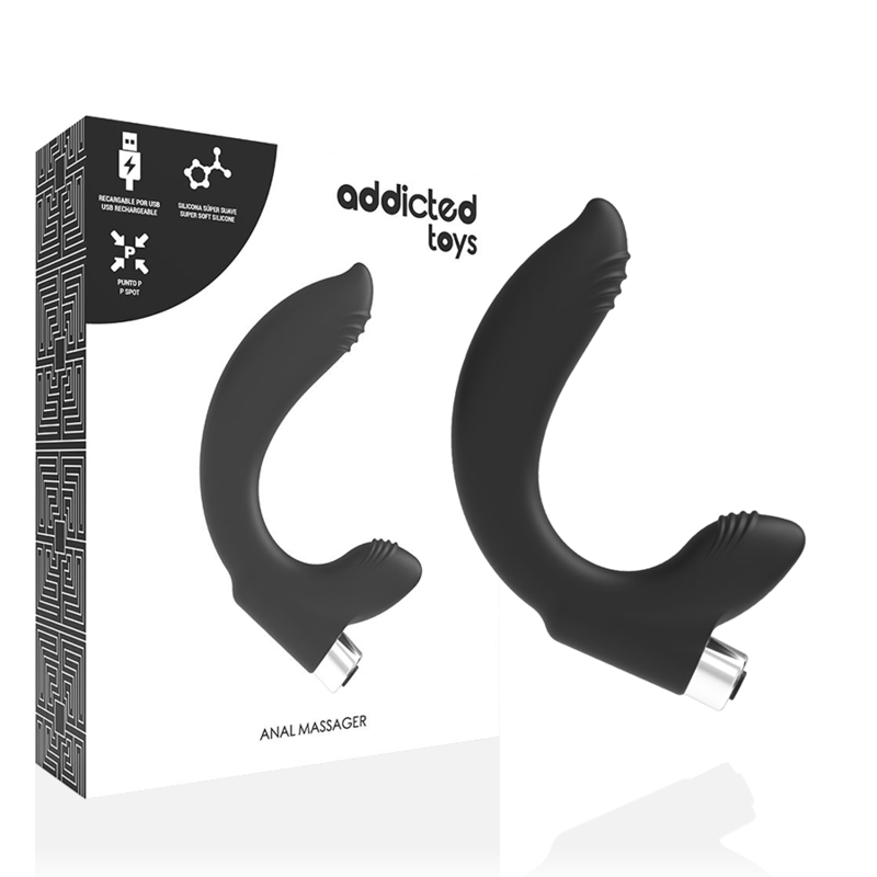 Vibro prostatique rechargeable Modèle 7 noir – Addicted Toys