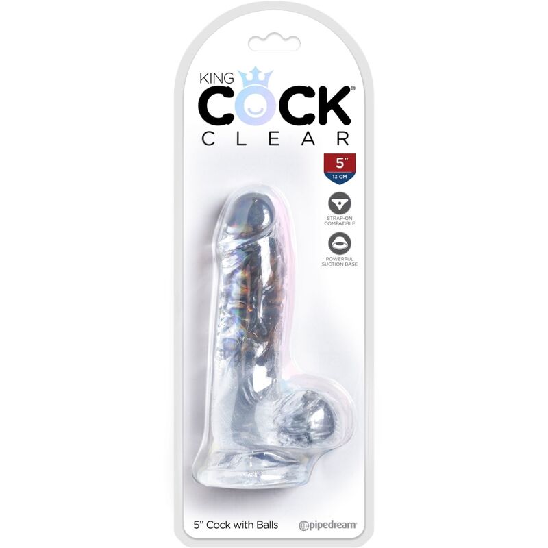 Gode réaliste transparent 10,1 cm – King Cock