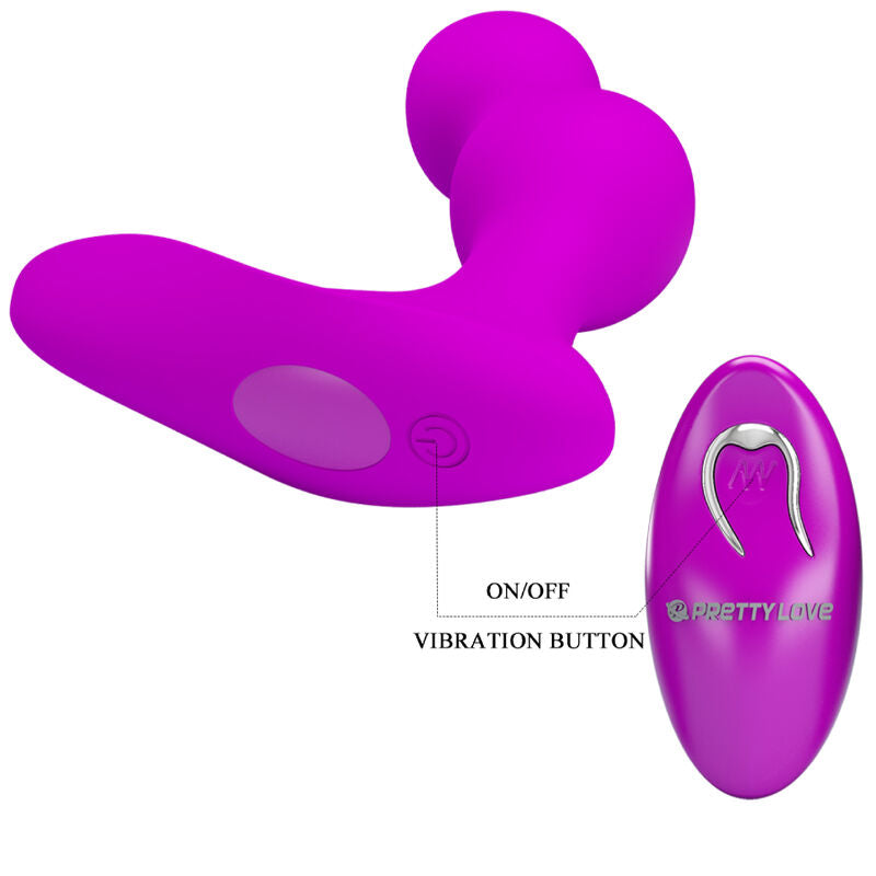 Massageur vibrant anal Terrance télécommandé noir – Pretty Love