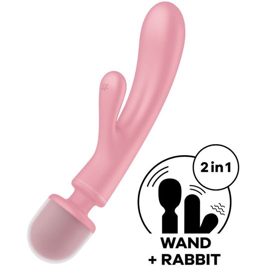 Vibromasseur rabbit 2-en-1 Triple Lover rose – Satisfyer
