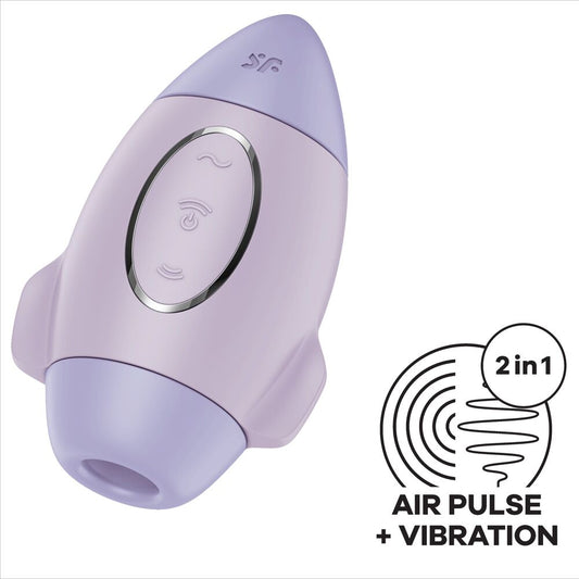 Vibromasseur Air Pulse compact Mission Control lilas – Satisfyer