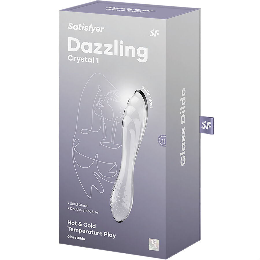 Gode cristal double texture Dazzling Crystal transparent – Satisfyer