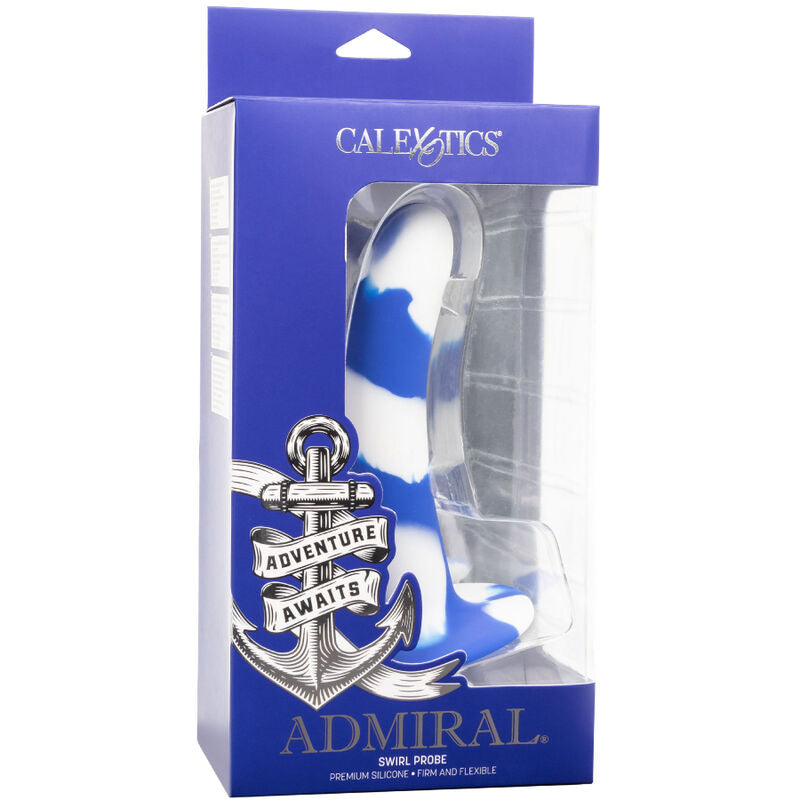 Admiral Swirl gode tourbillon silicone flexible 14x3,25 cm – Calexotics