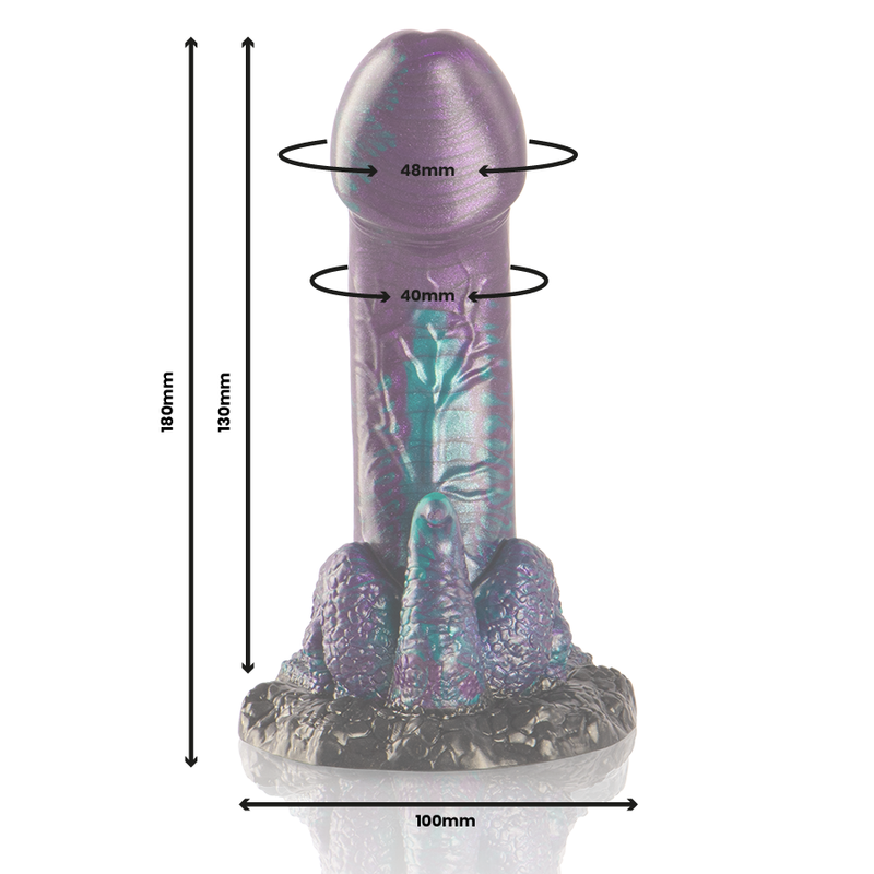 Gode Basilic double plaisir écailles petite taille 18 cm – Epic Cybersilicock