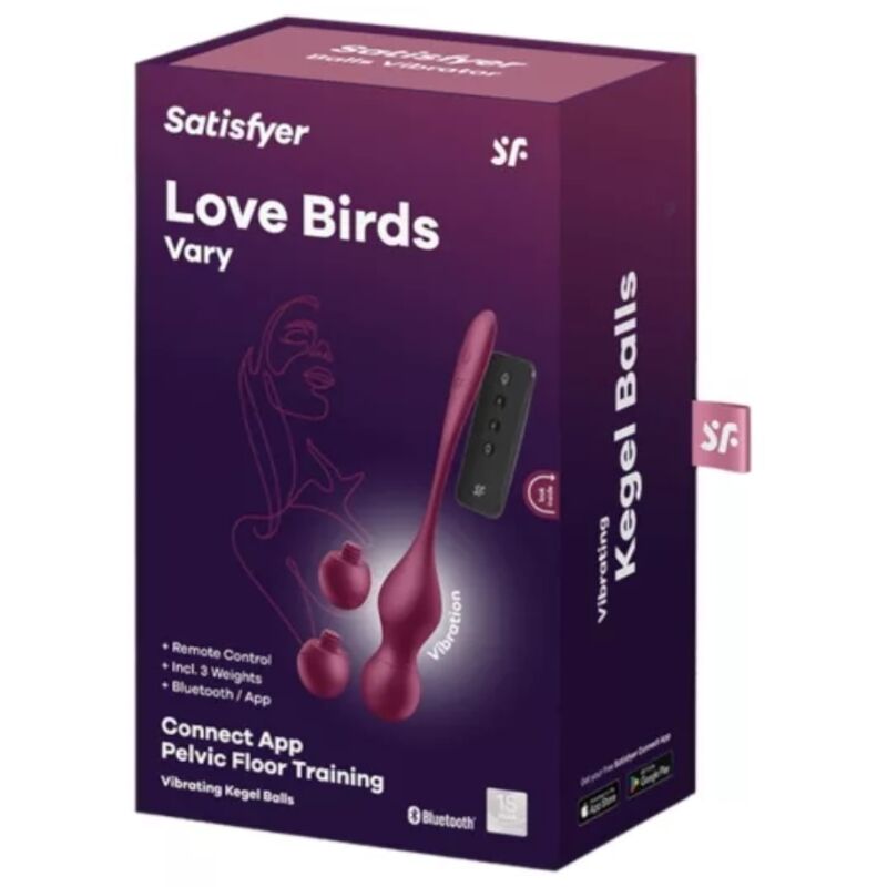 Balle vibrante Love Birds Vary vin rouge app gratuite – Satisfyer