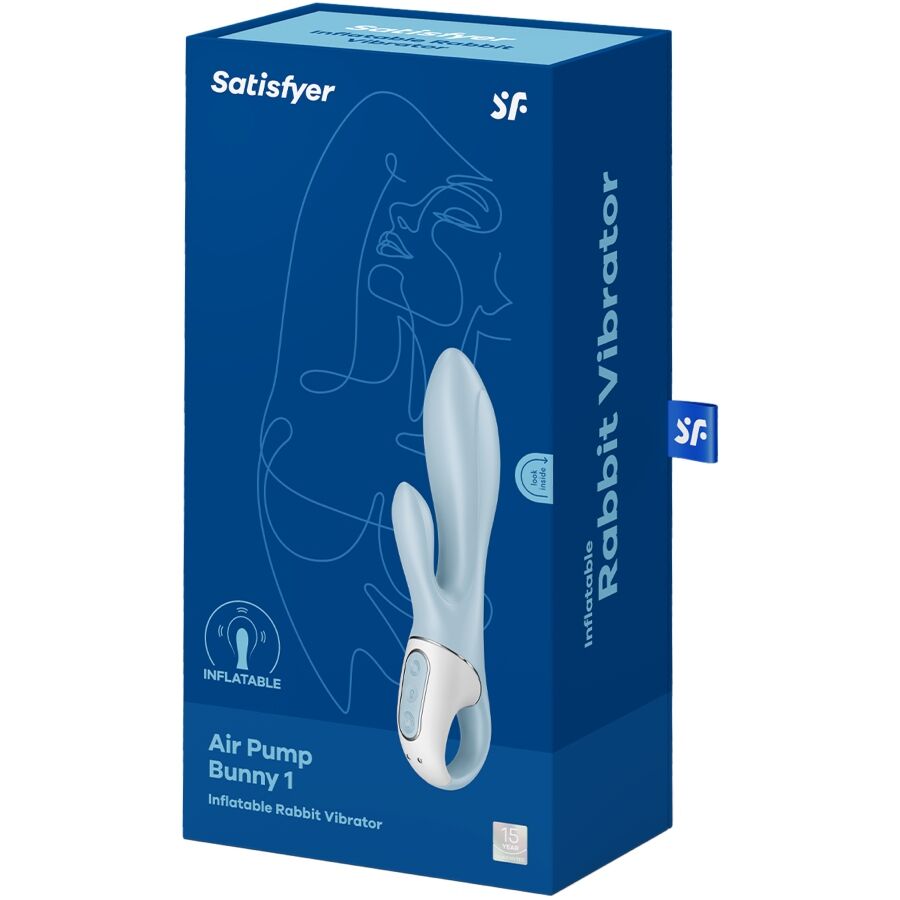 Vibromasseur rabbit gonflable Air Pump Bunny 1 bleu – Satisfyer
