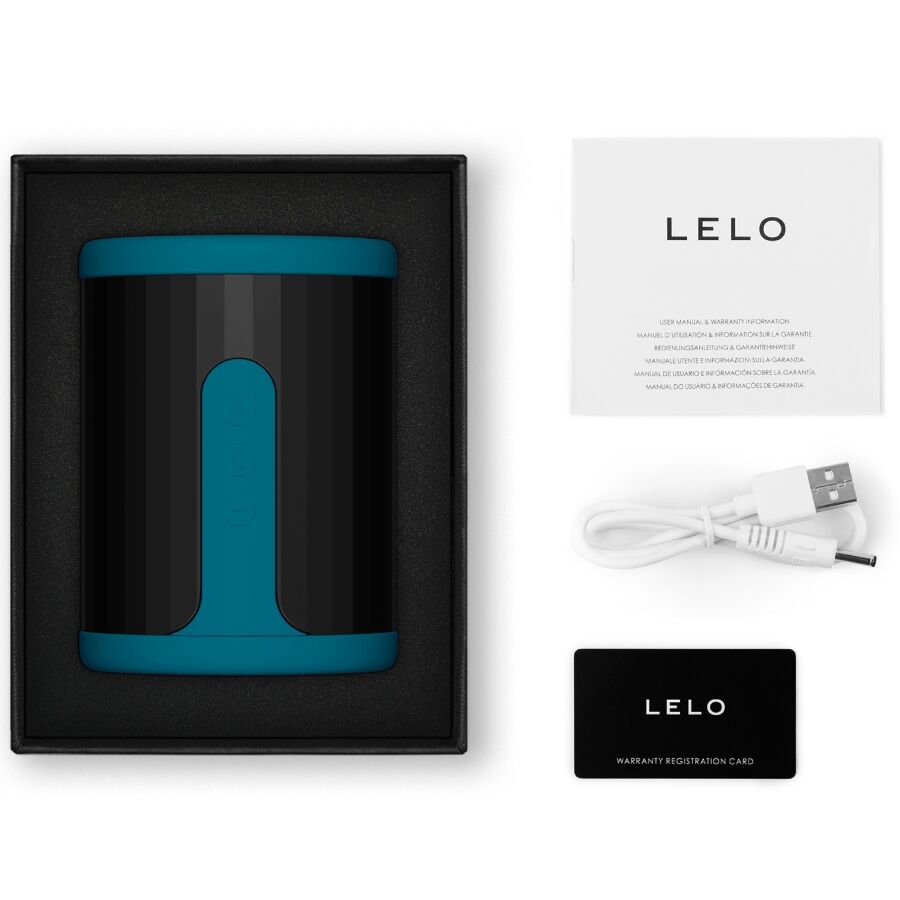Masturbateur extensible app-connecté F2S teal bleu – LELO