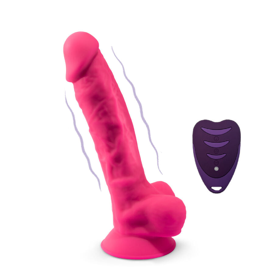 Gode vibrant réaliste 20cm rose télécommande – Silexd