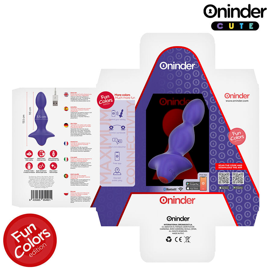 Dilatateur anal vibrant app Love Butt violet – Oninder Cute