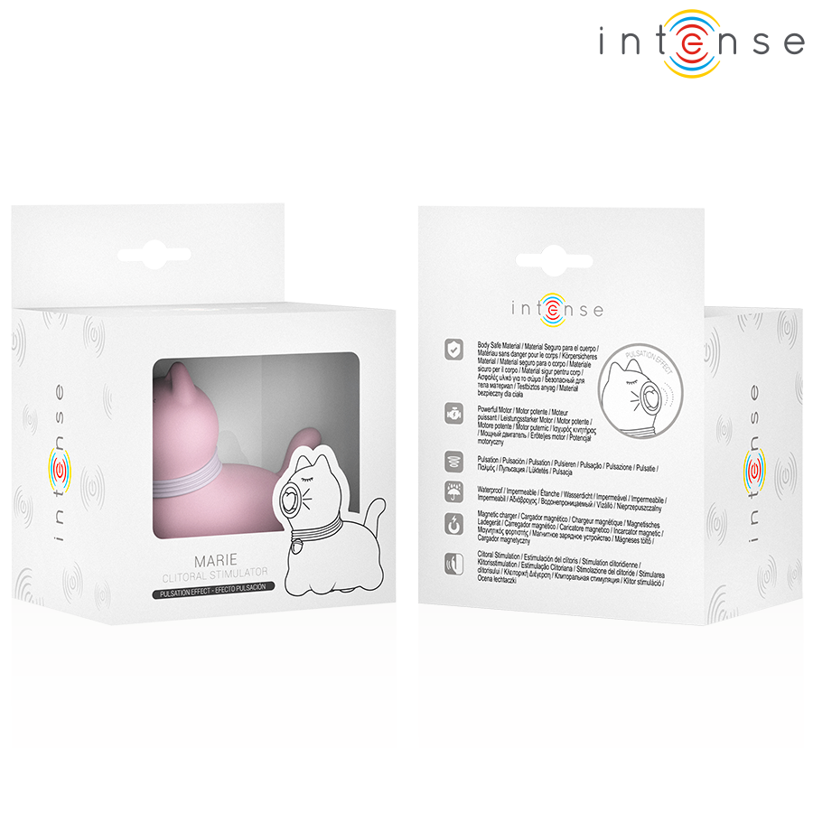 Stimulateur clitoridien Marie pulsations tapping rose pastel – Intense