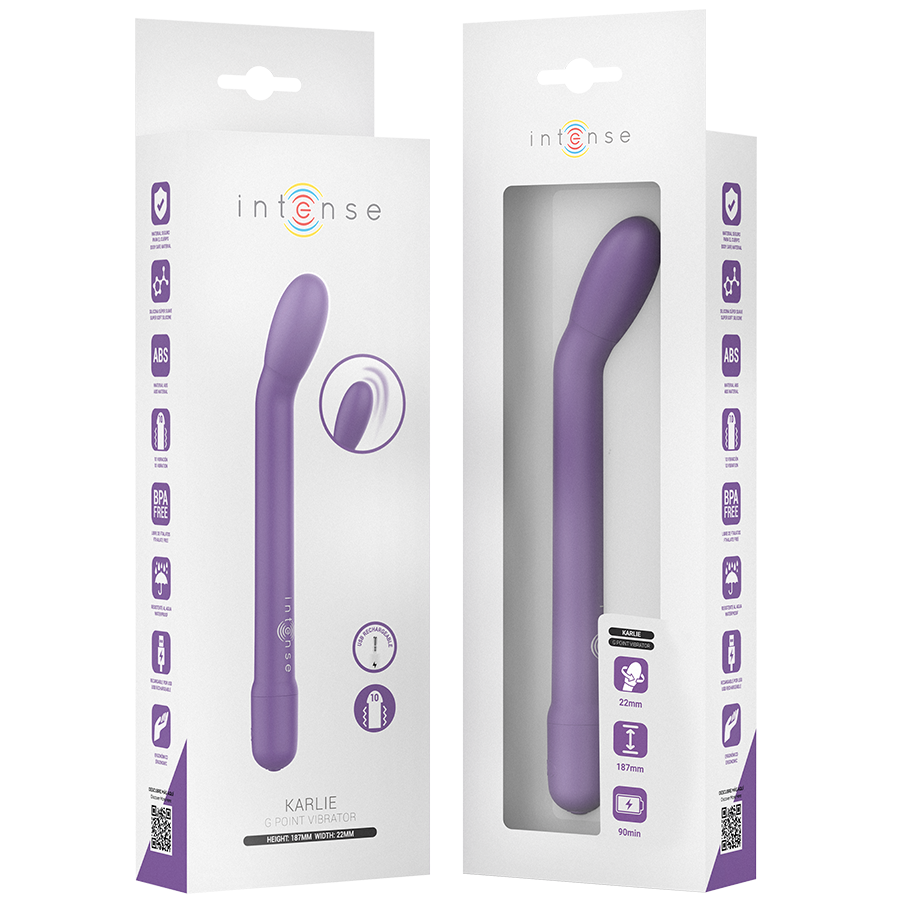 Vibromasseur point G rechargeable Karlie violet – Intense Fun