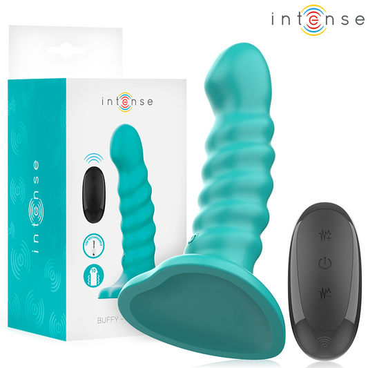 Vibromasseur spirale Buffy bleu télécommandé – Intense
