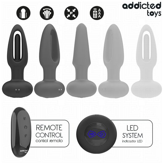Plug anal langue vibrante télécommandé – Addicted Toys