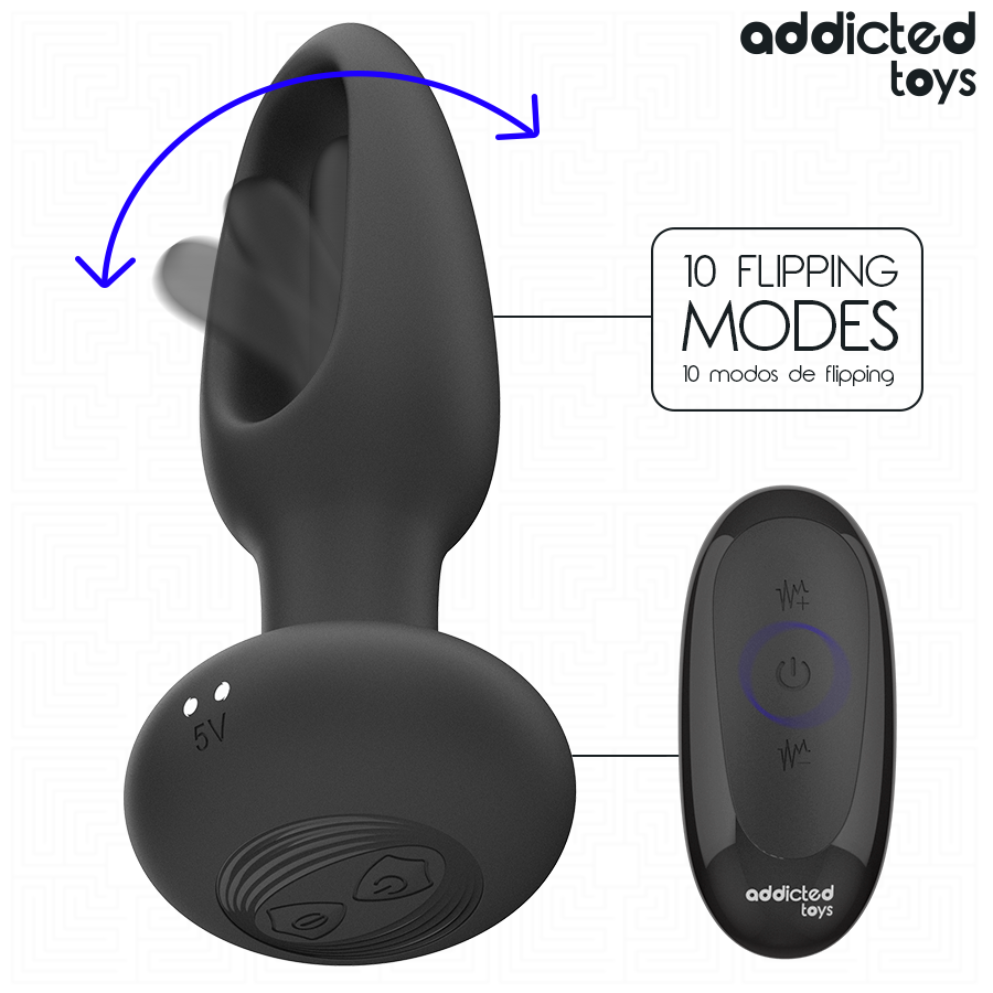 Plug anal langue vibrante télécommandé – Addicted Toys