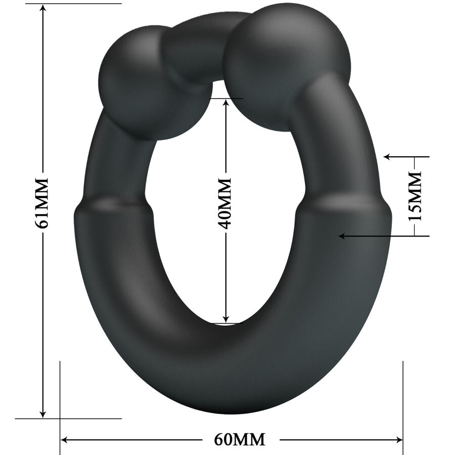 Cockring silicone réglable Meco modèle 15 – Crazy Bull