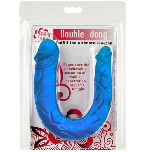 Double Gode Bleu Compact 30,5 cm – Baile