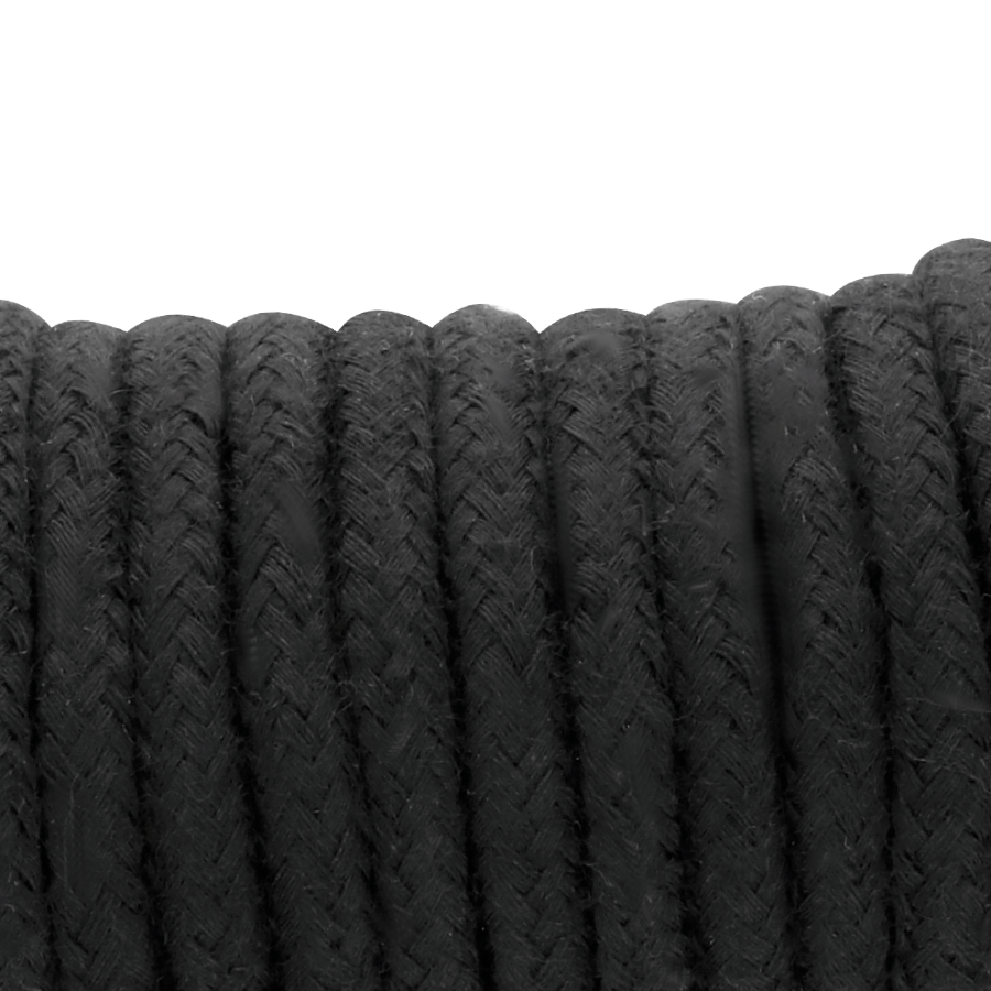 Corde Japonaise Coton Noir 10 m – Darkness