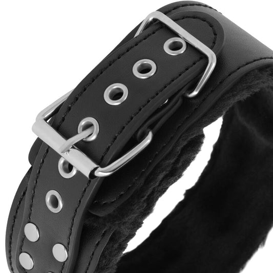 Collier BDSM doublé chaîne titane – Darkness