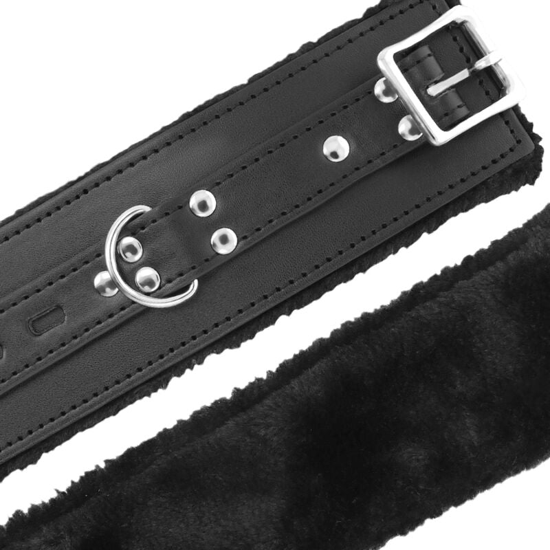 Menottes BDSM doublées noires – Darkness