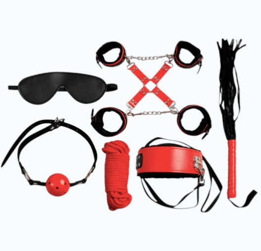 BDSM Set 6 Pièces Rouge – Secretplay