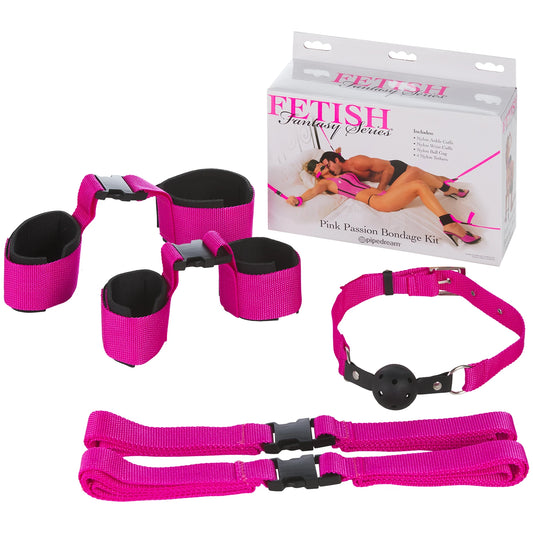Kit bondage poignets fourrure rose verrouillage rapide – Fetish Fantasy