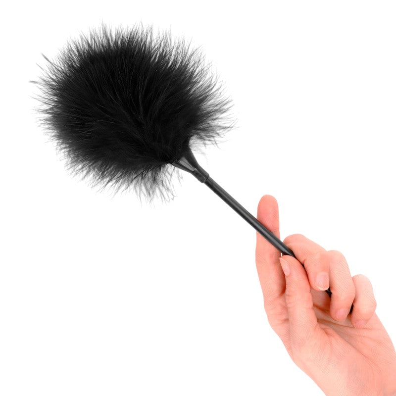 Plumeau tickle noir 27 cm – Kink