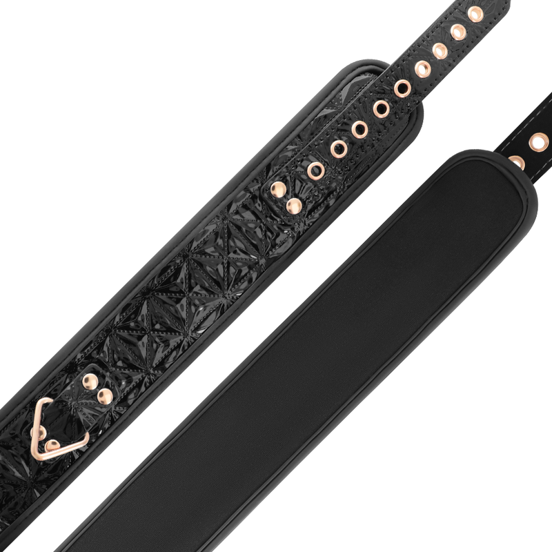 Collier BDSM premium en cuir vegan Black Edition – Begme