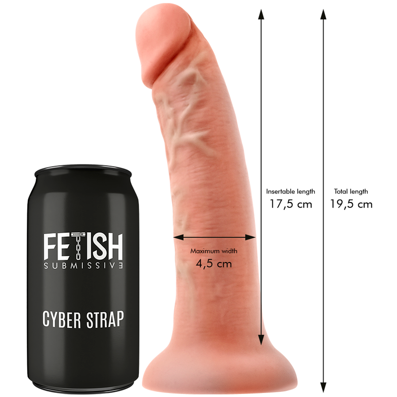 Harnais cyberstrap avec gode réaliste et montre connectée – Fetish Submissive M