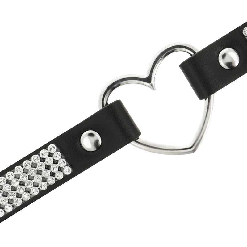 Ras de cou fetish cuir vegan cœur Coquette Chic Desire – Coquette Chic