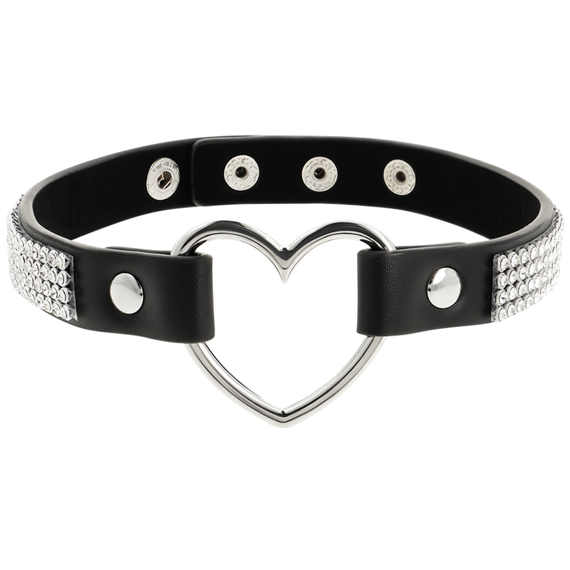 Ras de cou fetish cuir vegan cœur Coquette Chic Desire – Coquette Chic