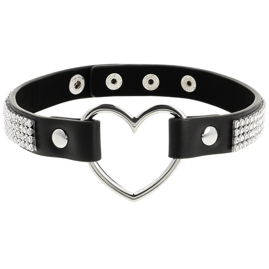 Ras de cou fetish cuir vegan cœur Coquette Chic Desire – Coquette Chic