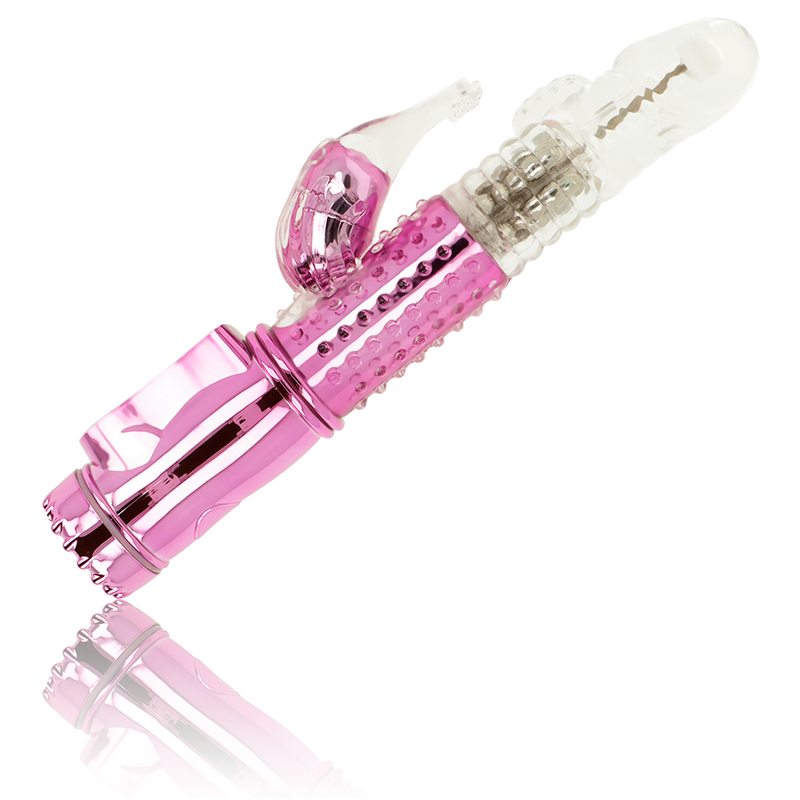 Vibromasseur à rotation avec stimulateur de clitoris – Ohmama
