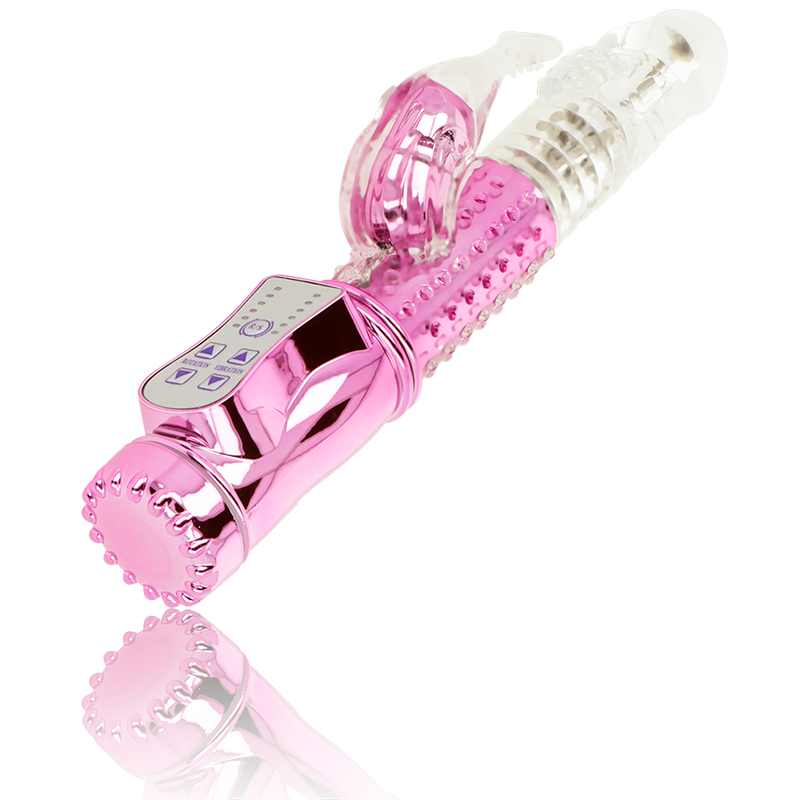 Vibromasseur à rotation avec stimulateur de clitoris – Ohmama
