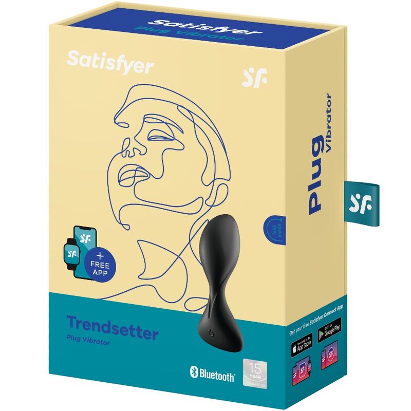 Plug anal vibrant app-connecté Trendsetter noir – Satisfyer