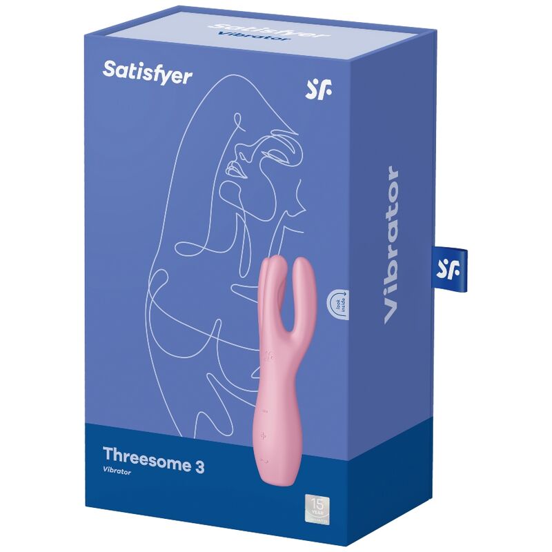 Vibromasseur triple stimulation Threesome 3 rose – Satisfyer