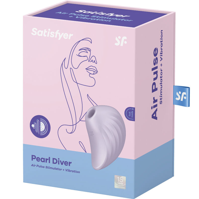 Vibromasseur clitoridien Air Pulse Pearl Diver violet – Satisfyer
