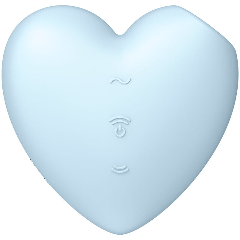 Stimulateur clitoridien cœur Air Pulse Cutie Heart bleu – Satisfyer