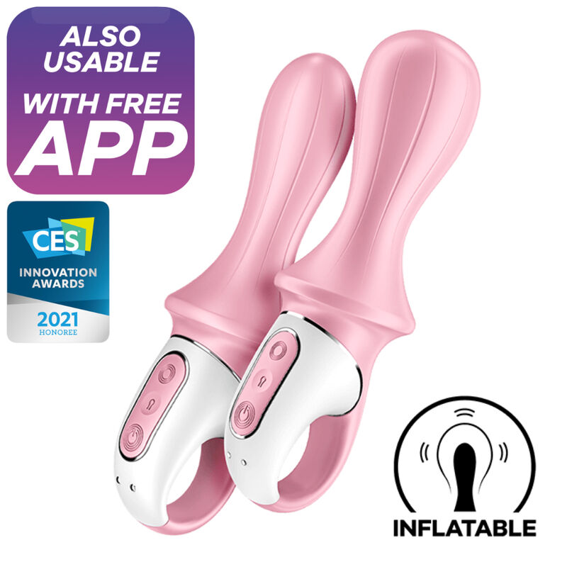 Vibromasseur anal gonflable Air Pump Booty 5+ rose – Satisfyer