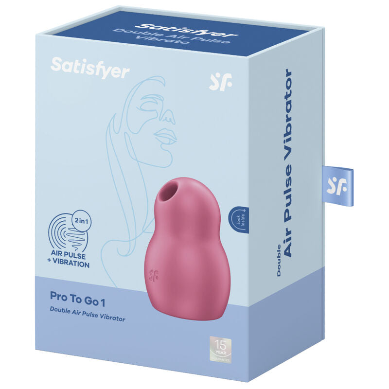 Stimulateur clitoridien double Air Pulse Pro To Go 1 rouge – Satisfyer