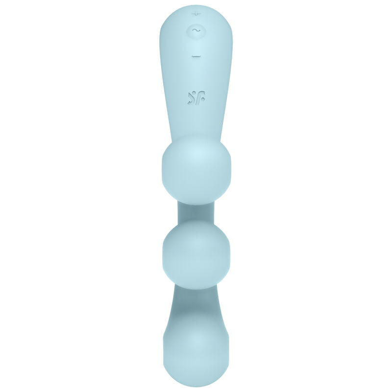 Vibromasseur multi Tri Ball bleu flexible  – Satisfyer