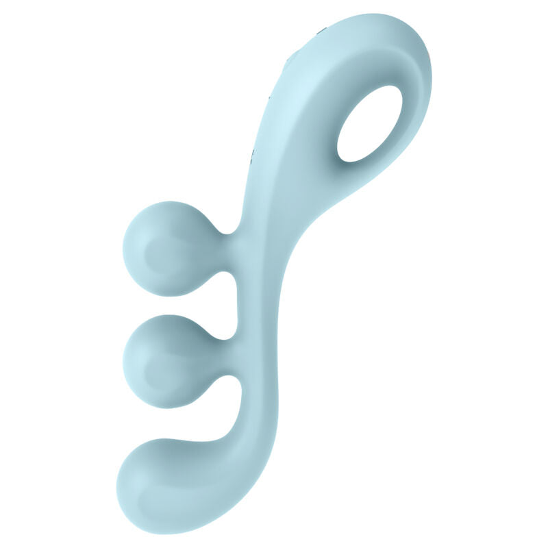 Vibromasseur multi Tri Ball bleu flexible  – Satisfyer