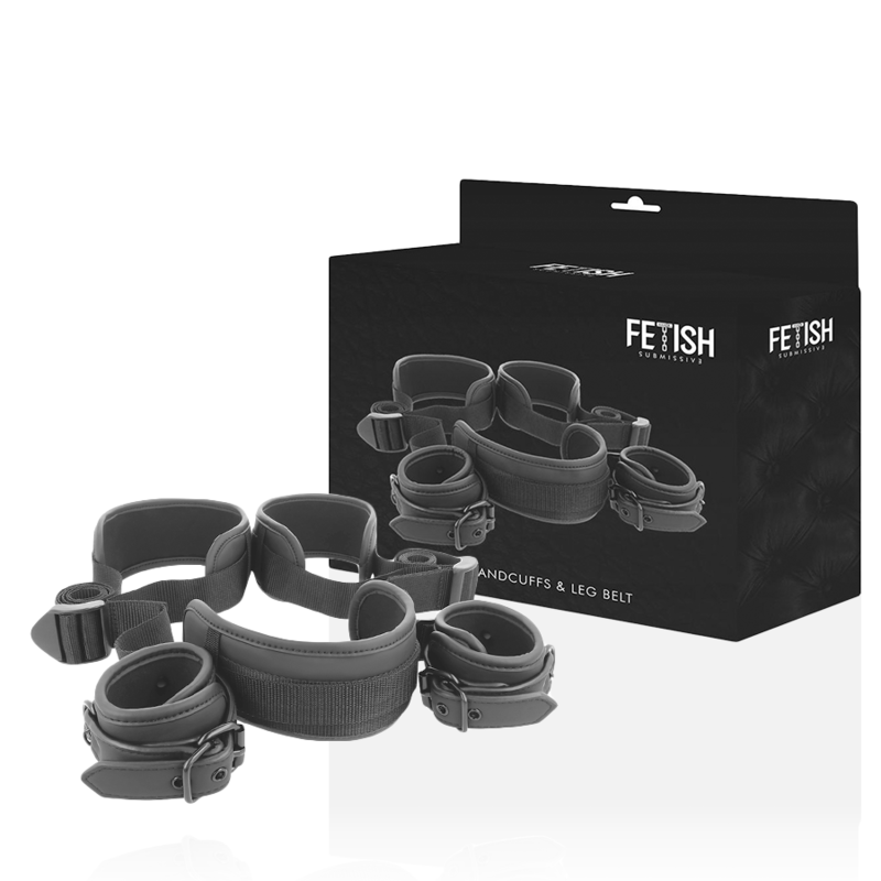 Position Jambes Ouvertes Menottes Néoprène – Fetish Submissive