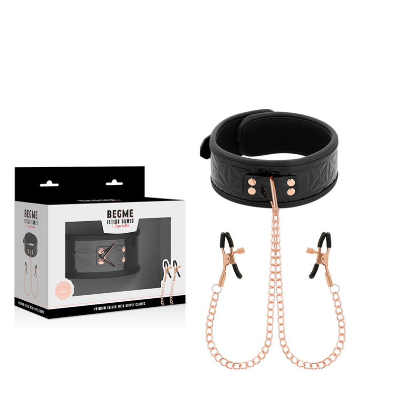 Collier avec pinces à tétons Black Edition – Begme