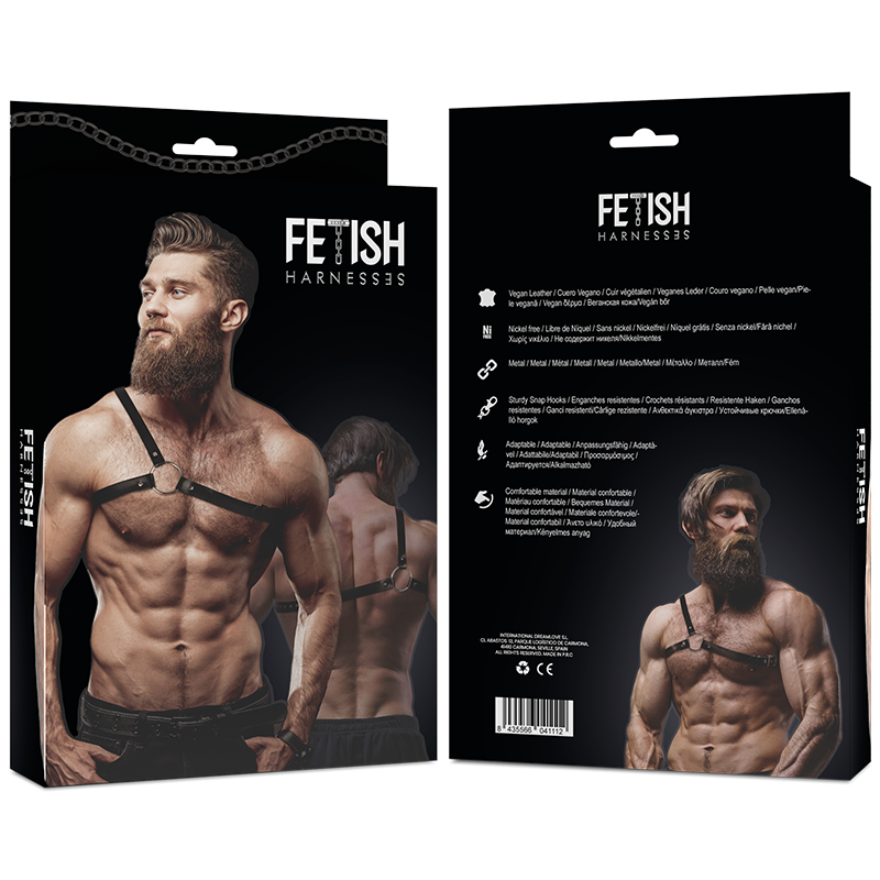 Harnais épaules croisées éco-cuir hommes – Fetish Submissive Attitude